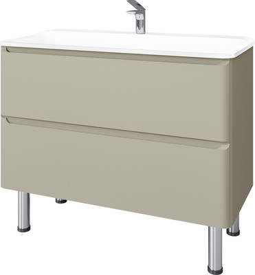 

Тумба под умывальник, Welto 100 / Wel.01.100.2/P/BRS/RL+Leg.05.50/H200/Silver/RL+Leg