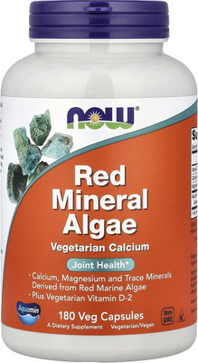 Витаминно-минеральный комплекс NOW Red Mineral Algae (180шт) - 