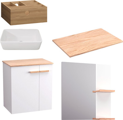 

Комплект мебели для ванной, Adri тумба, столешница, раковина 21674A