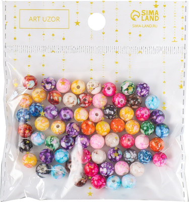 

Набор бусин декоративных, Мраморные. Ассорти / 7490014