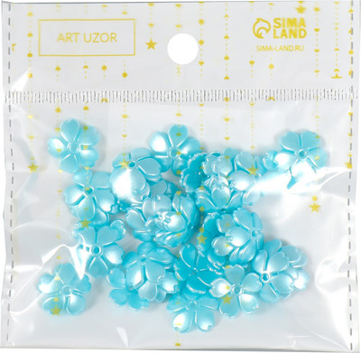 

Набор бусин декоративных, Цветочек жемчужный / 9104579