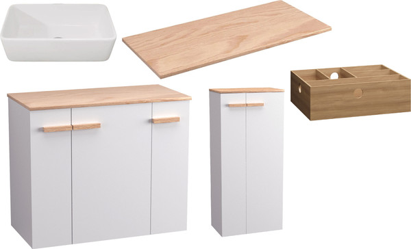 Комплект мебели для ванной Lauter Adri тумба, столешница, раковина 21674A