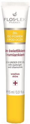 

Гель для век Floslek, Lid & Under Eye Gel With Eyebright and Chamomile