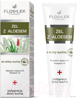 

Гель для лица Floslek, Aloe Gel for Dry Skin