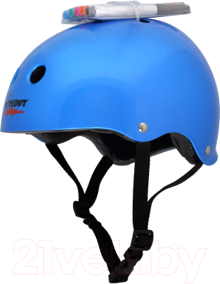 Защитный шлем Wipeout Blue Metallic с фломастерами (L, синий)