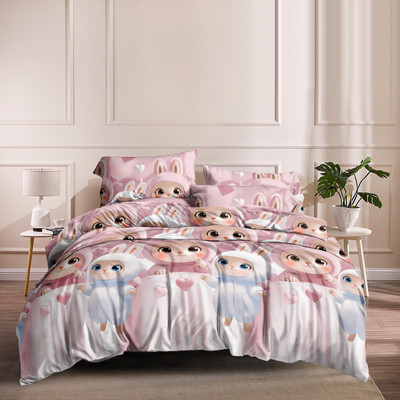 

Комплект постельного белья, 1.5сп Лабубу розовый / 150-0588