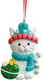 Елочная игрушка Kurt S. Adler Christmas 2025 Кот в новогоднем колпаке / ZCI25185 - 