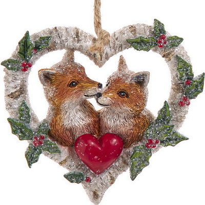

Елочная игрушка, Christmas 2025 Лисы в сердце / E1102_2