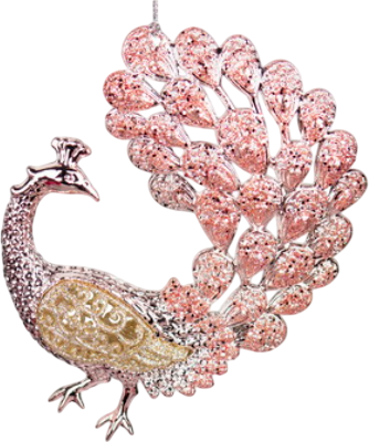 

Елочная игрушка, Christmas 2025 Розовый Павлин / ZCI2292