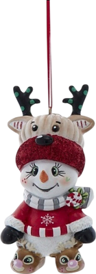 

Елочная игрушка, Christmas 2025 Снеговик / D4649