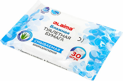 

Влажная туалетная бумага, С экстрактом алоэ / 128082