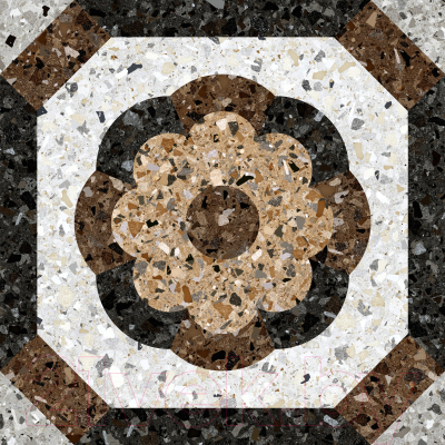 Декоративная плитка Керамин Терраццо 7Д (500x500)