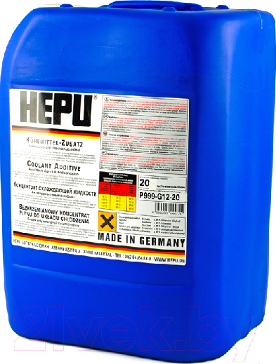 Антифриз Hepu Концентрат / P999-YLW-020 (20л, желтый)
