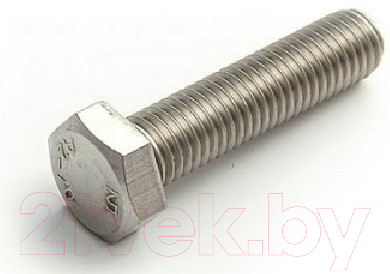 Болт ЕКТ М6x25 DIN933 / B008363 (20шт, нержавеющая сталь)
