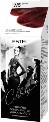 Крем-краска для волос Estel Celebrity 7/5 (рубин)