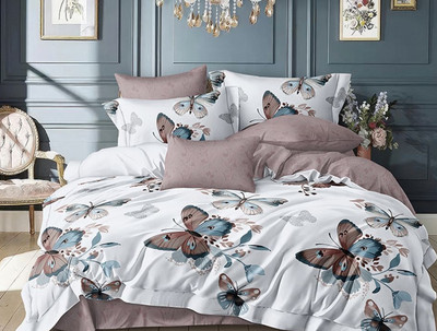 

Комплект постельного белья, Евро Оливковая коллекция УУ 068