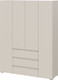 Шкаф Тащи в дом Люмо с ящиками 4-х створчатый ШК 05 (кашемир) -