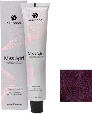 

Крем-краска для волос, Miss Adri с кератином корректор