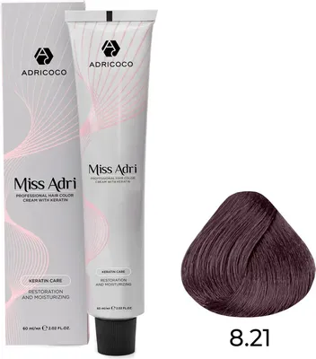 

Крем-краска для волос, Miss Adri 8.21
