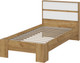 Односпальная кровать Тащи в дом Люмо КР 01 90x200 (дуб крафт золото/белый) - 