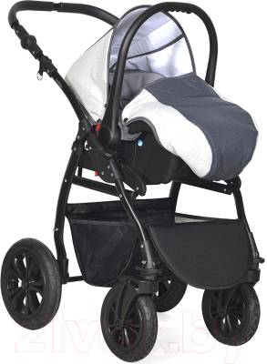 Детская универсальная коляска INDIGO Charlotte 18 F 3 в 1 (Ch 33, темно-серый/светло-серый)