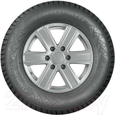 Зимняя легкогрузовая шина Nokian Tyres Hakkapeliitta C3 195/70R15C 104/102R (шипы)