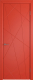 Дверь межкомнатная Colorit К5 ДГ 80x200 (красный) - 