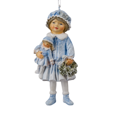 

Елочная игрушка, Decor. Девочка с куклой лапландия / 64546