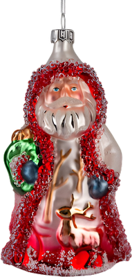 

Елочная игрушка, Decor. Дед Мороз сверкающий / 64410