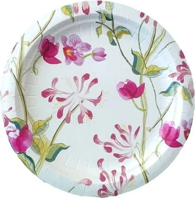 

Набор одноразовых тарелок, Цветы