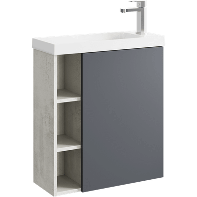 

Тумба с умывальником, Alba ALB0106RLS + ALB0706GRМ + Compact Slim 60 CMPSL.06.04.D