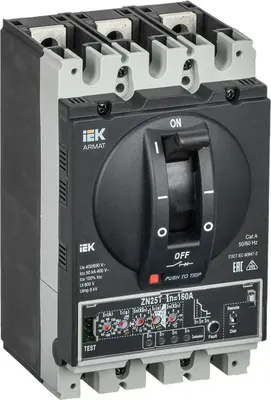 

Выключатель автоматический, AR-MCCB-3A-085-0125A-ELPC