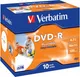 Набор дисков DVD-R Verbatim AZO Wide Inkjet Printable JewelBox 4.7GB 16x / 43521 (10шт) - 