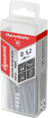 

Набор сверл, Dynamic Prom 5.2х86мм HSS-G P6M5 / 666052