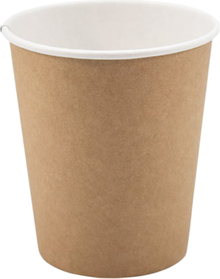 

Набор бумажных стаканов, Однослойные