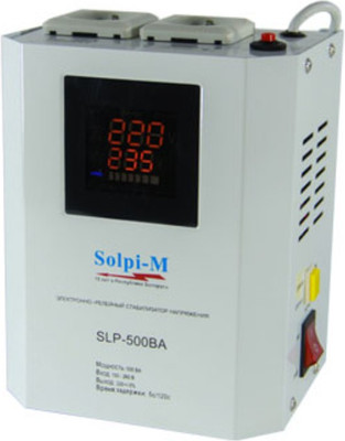 

Стабилизатор напряжения, SLP-500ВА EURO