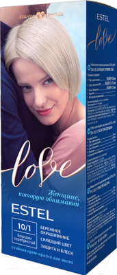 Крем-краска для волос Estel Love 10/1 (блондин серебристый)