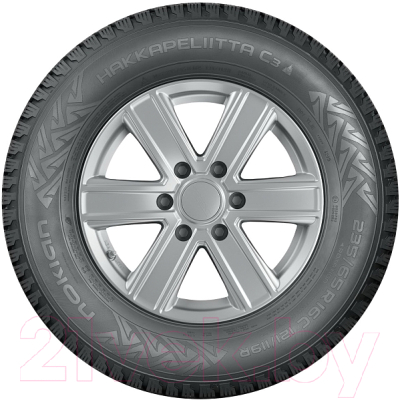 Зимняя легкогрузовая шина Nokian Tyres Hakkapeliitta C3 205/65R16C 107/105R (шипы)