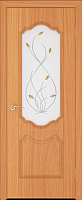 Дверь межкомнатная ПВХ Стандарт ПО Орхидея 70x200 (миланский орех/матовое) - 