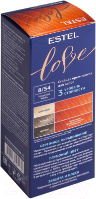 Крем-краска для волос Estel Love 8/54 (красная медь)