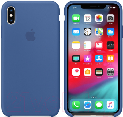 Чехол-накладка Apple Silicone Case для iPhone XS Delft Blue / MVF12