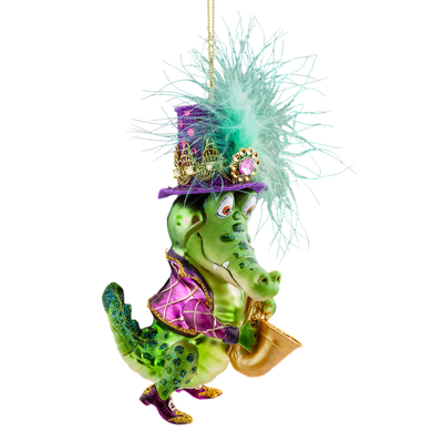 

Елочная игрушка, Decor. Кроко саксофонист / 50978