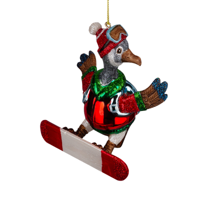 

Елочная игрушка, Decor. Птица на сноуборде / 64403