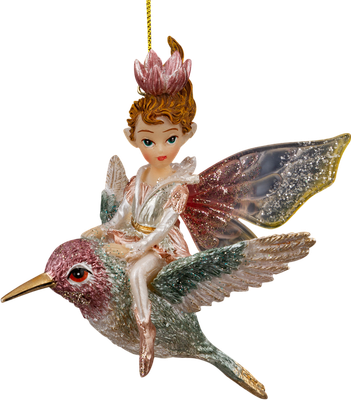 

Елочная игрушка, Decor. Фея на колибри / 64487