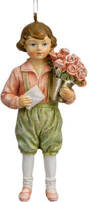 

Елочная игрушка, Decor. Мальчик с цветами / 64537