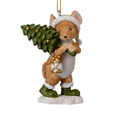 

Елочная игрушка, Decor. Мышонок с елкой / 64569