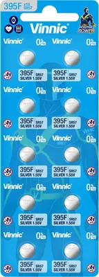 

Комплект батареек, Watch 395F-C10 Silver 1.55V Bl.10