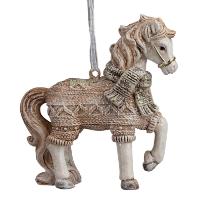 

Елочная игрушка, Decor. Лошадка в свитере / 64556