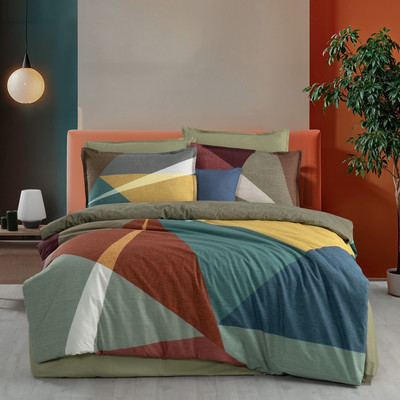 

Комплект постельного белья, Bazaar ранфорс Евро / N409 Eloi v1/Multi