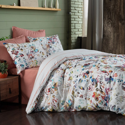 

Комплект постельного белья, Bazaar ранфорс Евро / N409 Florinda v1/Multi